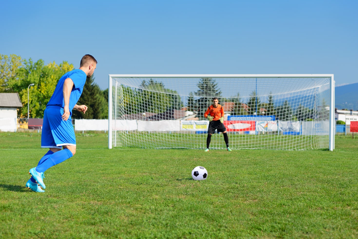 Penalty kick practice