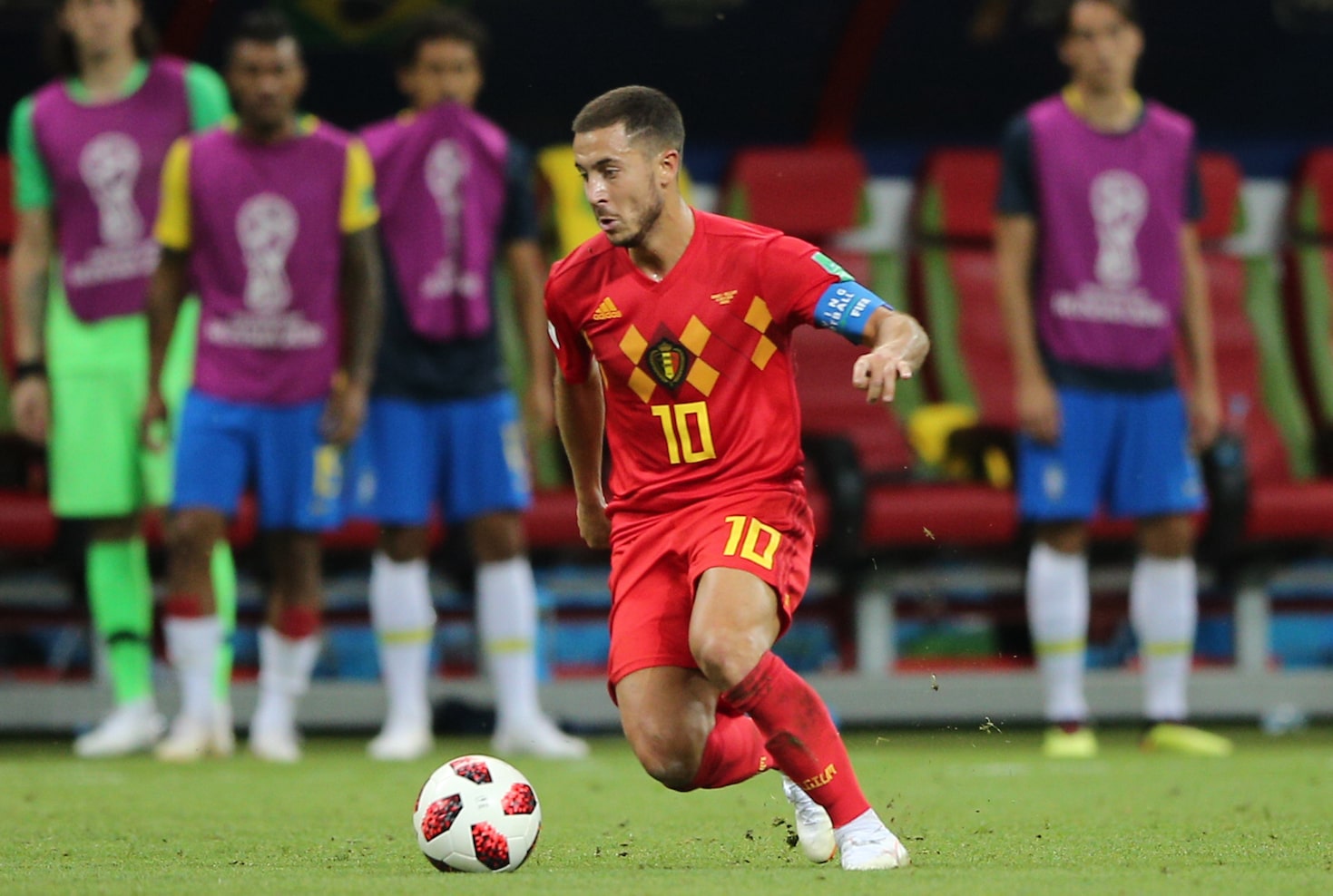 Eden Hazard as number 10 in soccer