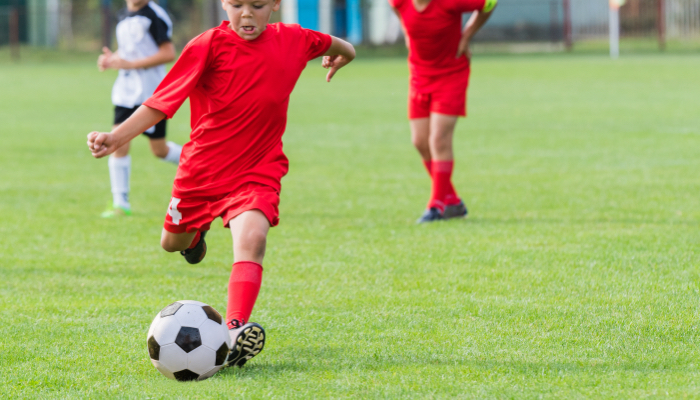 kids training soccer practise