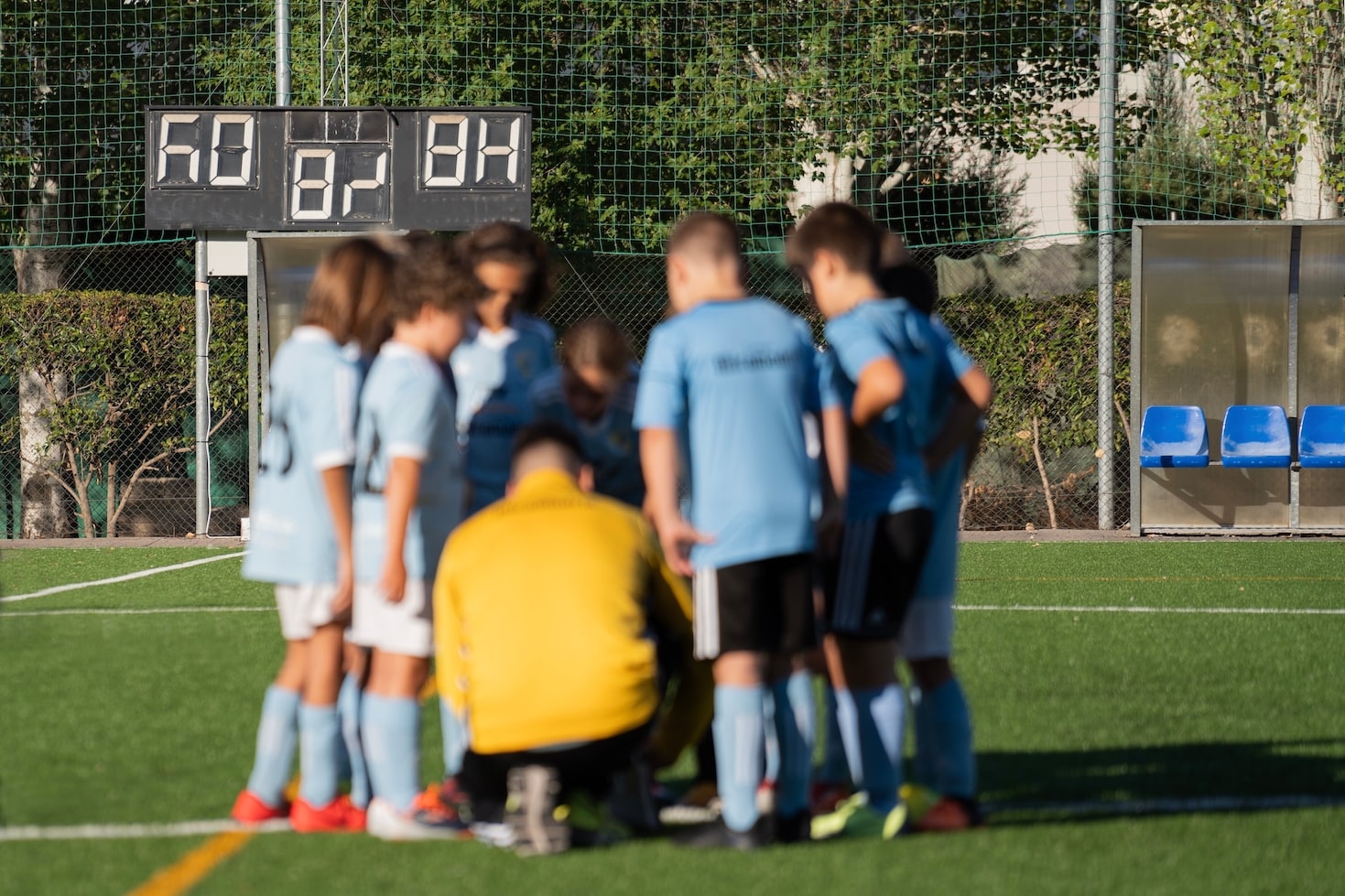 Coaching kids soccer