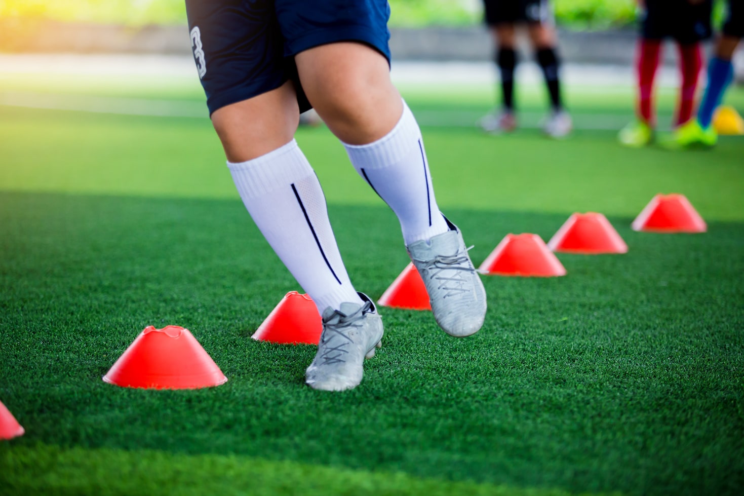 Football/Soccer: Speed & Agility Cone Drills (Warm-ups, Beginner)